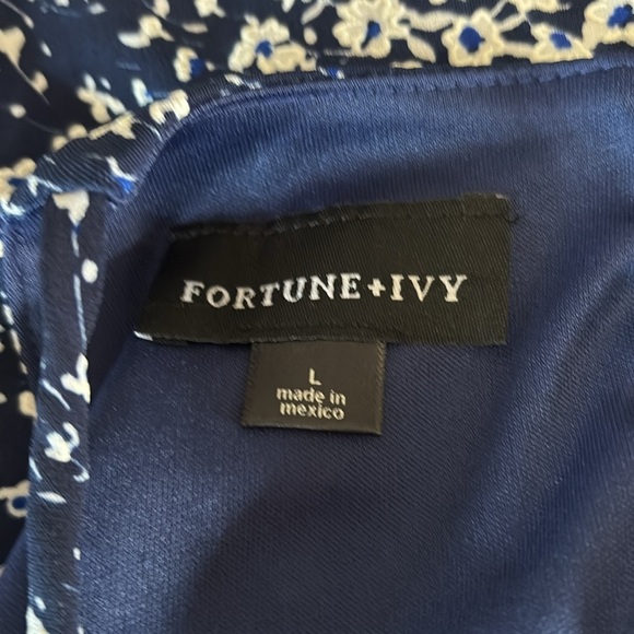 Fortune+Ivy Women’s Halter Floral Knit Size Large Mini Dresss - Picture 3 of 6